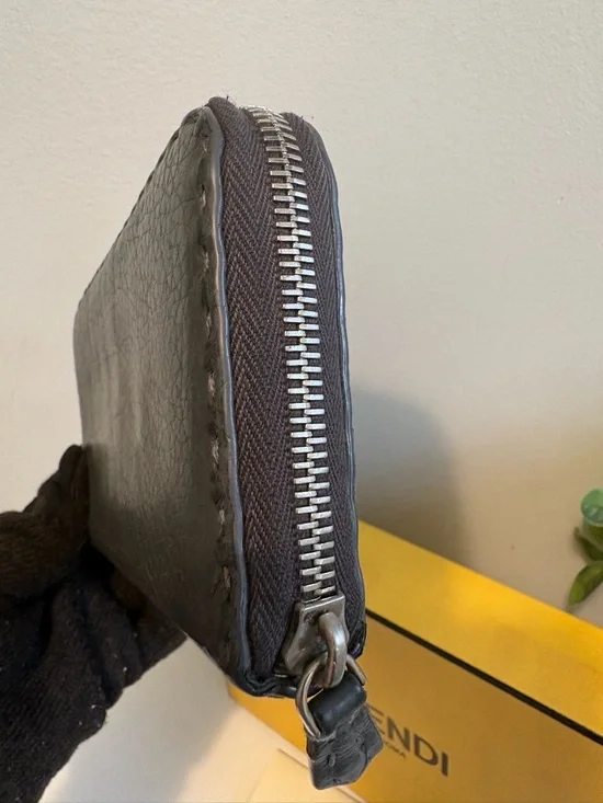 Fendi Selleria Cuoio Romano Leather Continental Wallet - Picture 8 of 11